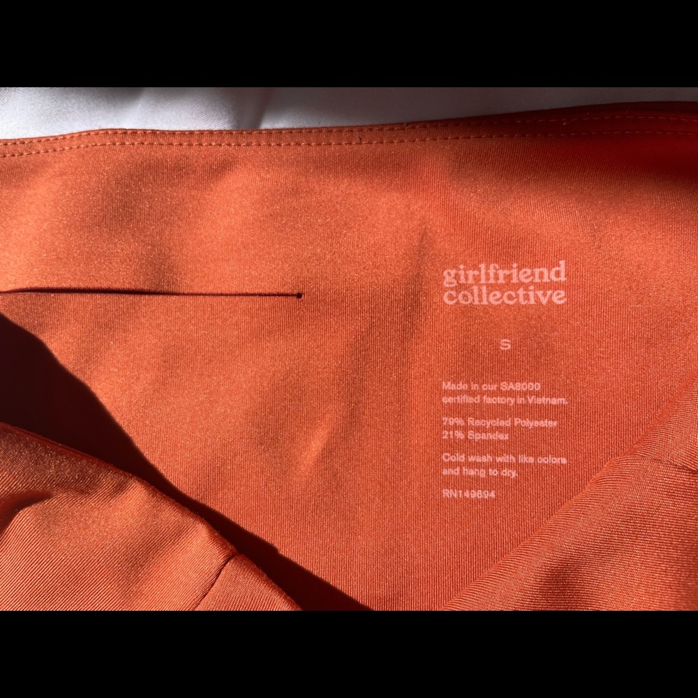 Girlfriend Collective Compressive High Rise 7/8 Leggings Size S Toasted Apricot